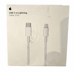 Apple USB-C to Lightning Cable - 2m New In Box - Cable Length: 2 meter or 6 feet